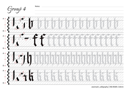 Fraktur Calligraphy Workbook