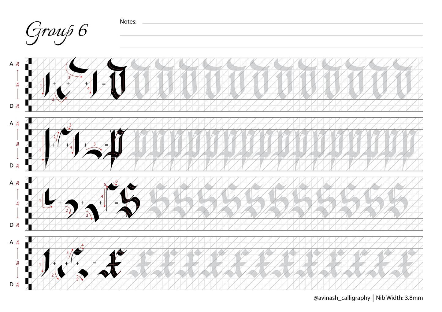 Fraktur Calligraphy Workbook