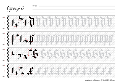 Fraktur Calligraphy Workbook