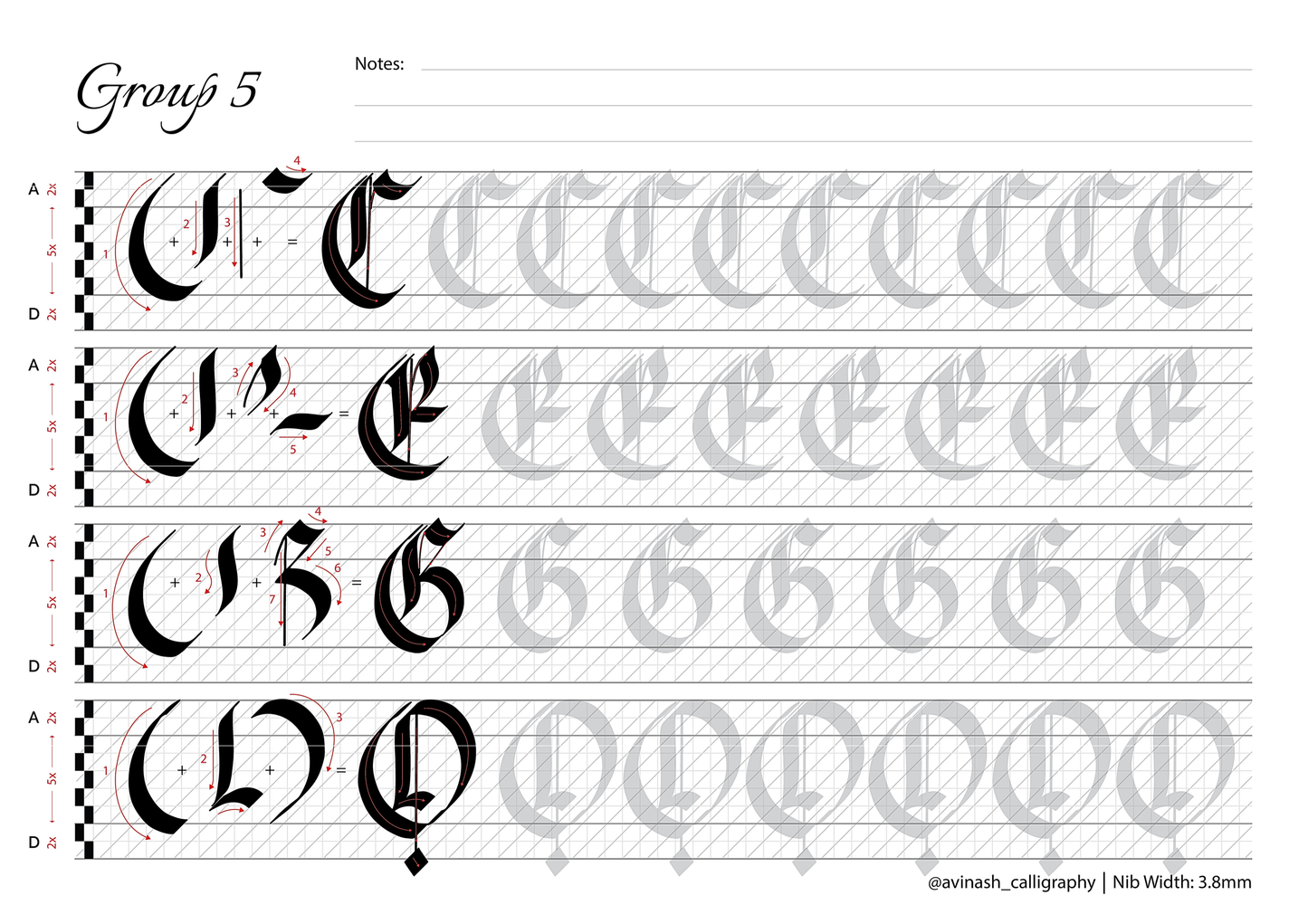 Fraktur Calligraphy Workbook