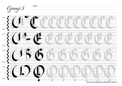 Fraktur Calligraphy Workbook