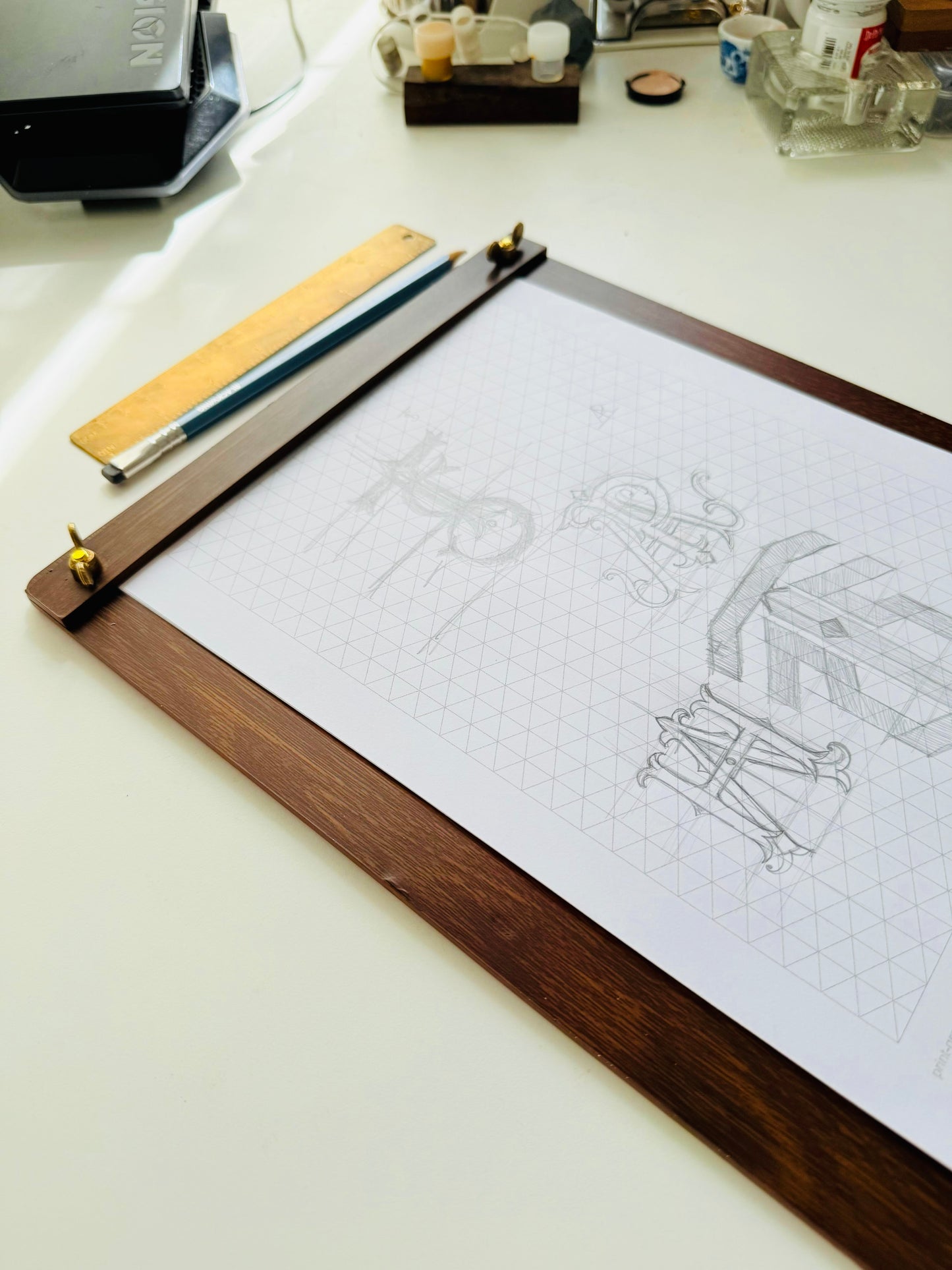 Wooden writing pad - Oriandcalli