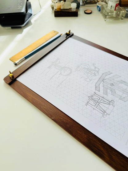 Wooden writing pad - Oriandcalli