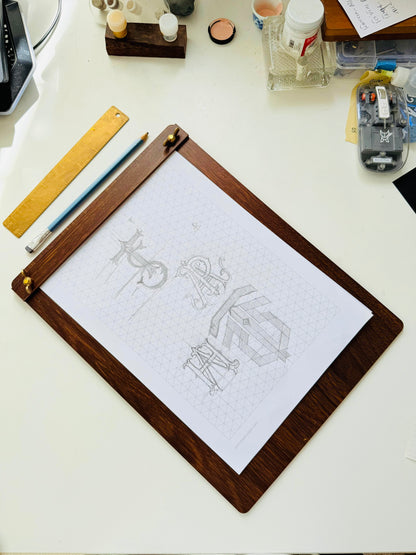 Wooden writing pad - Oriandcalli