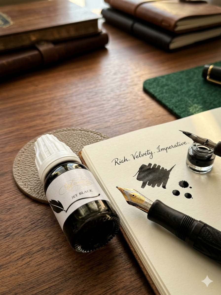 Jet black ink - Oriandcalli