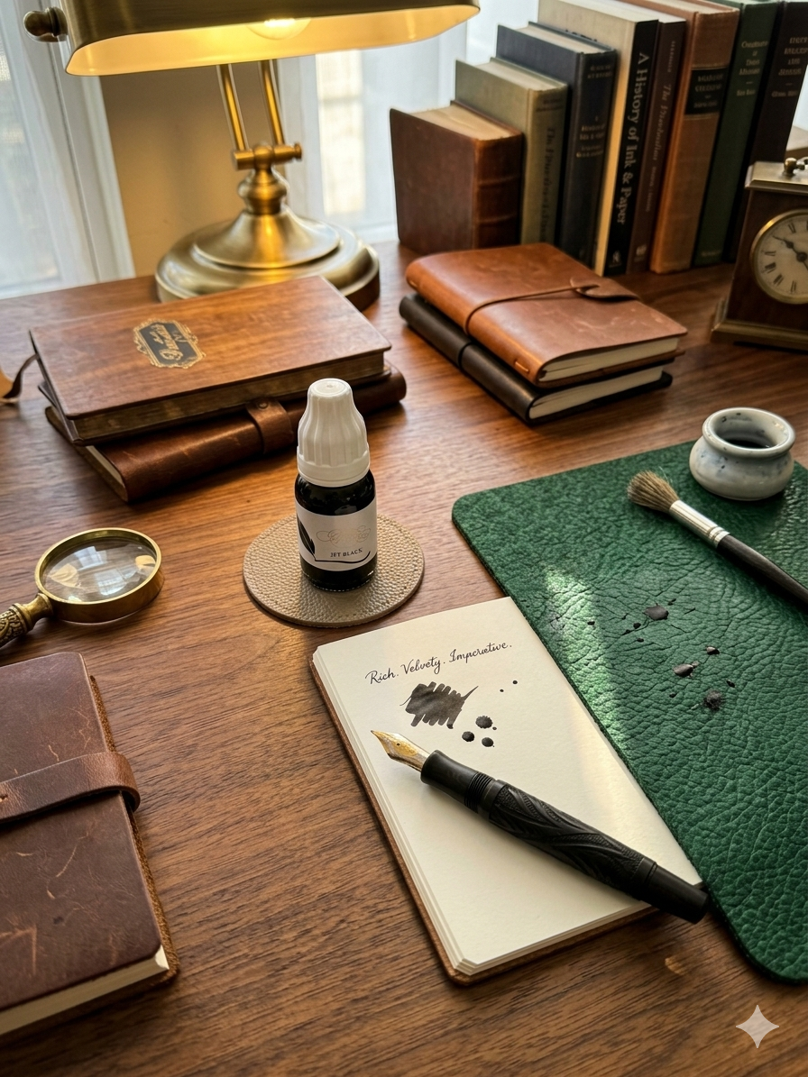 Jet black ink - Oriandcalli