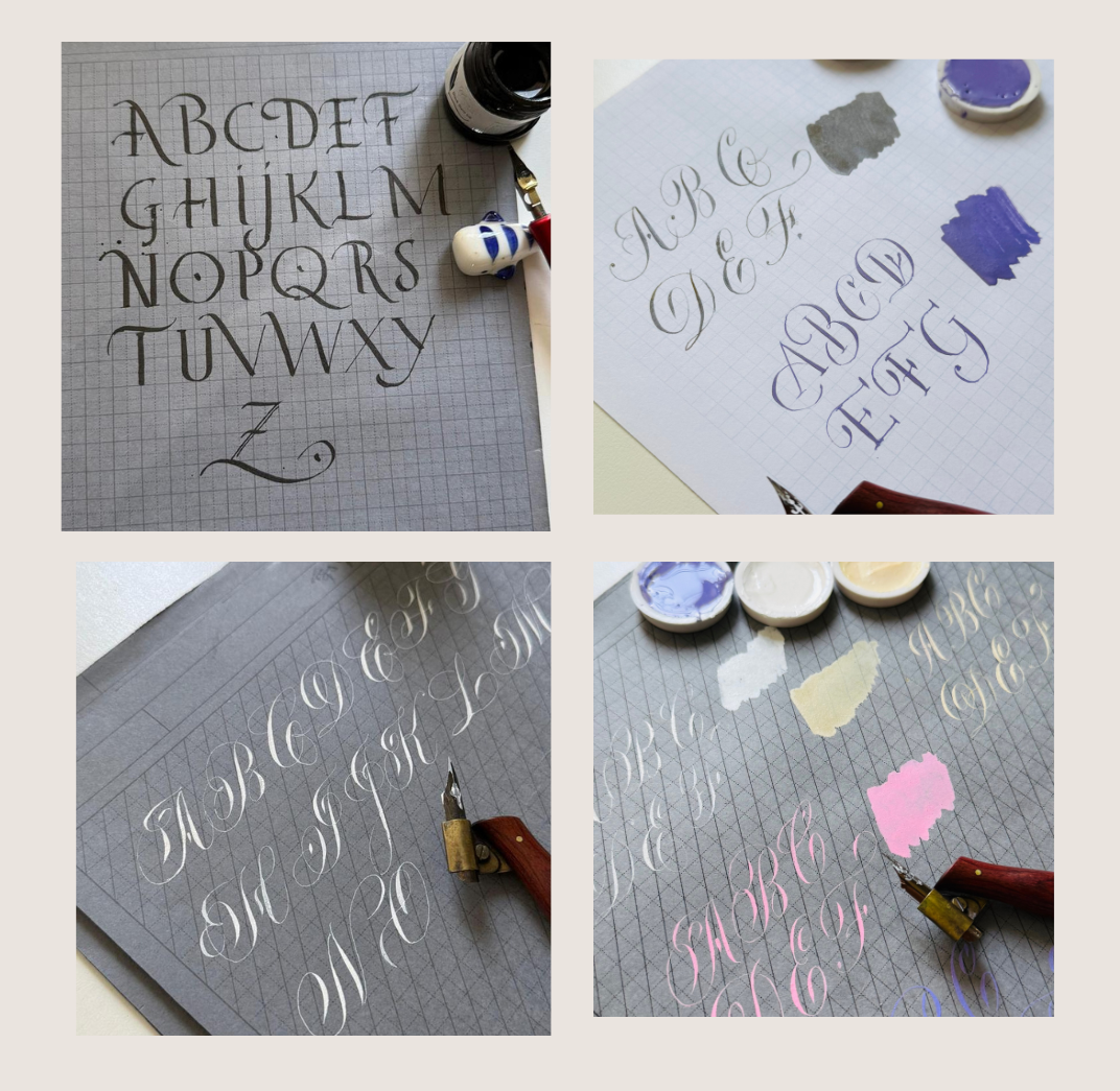 Pastel watercolor set with stand