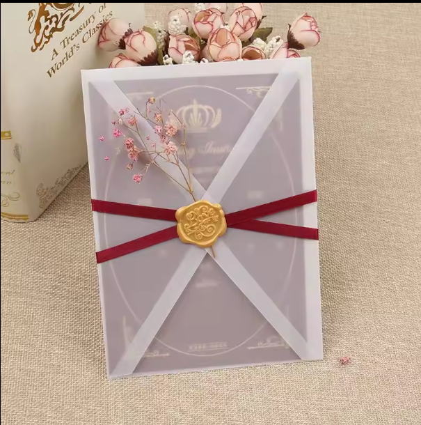 Translucent paper envelope set