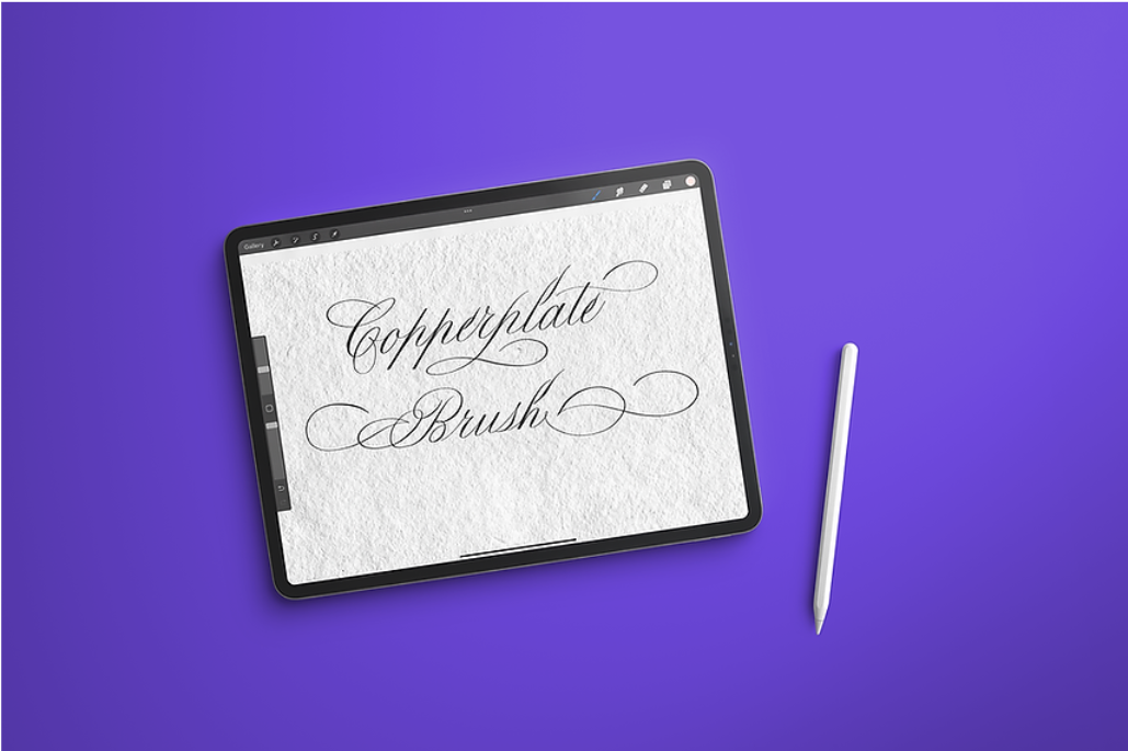 Copperplate Calligraphy Brush for ipad