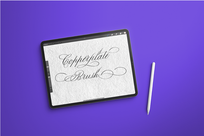 Copperplate Calligraphy Brush for ipad