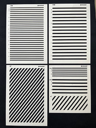 Spencerian stencil set - Oriandcalli