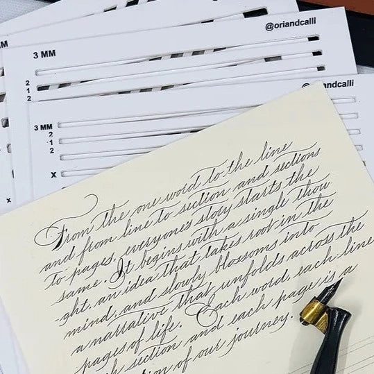 Spencerian stencil set - Oriandcalli