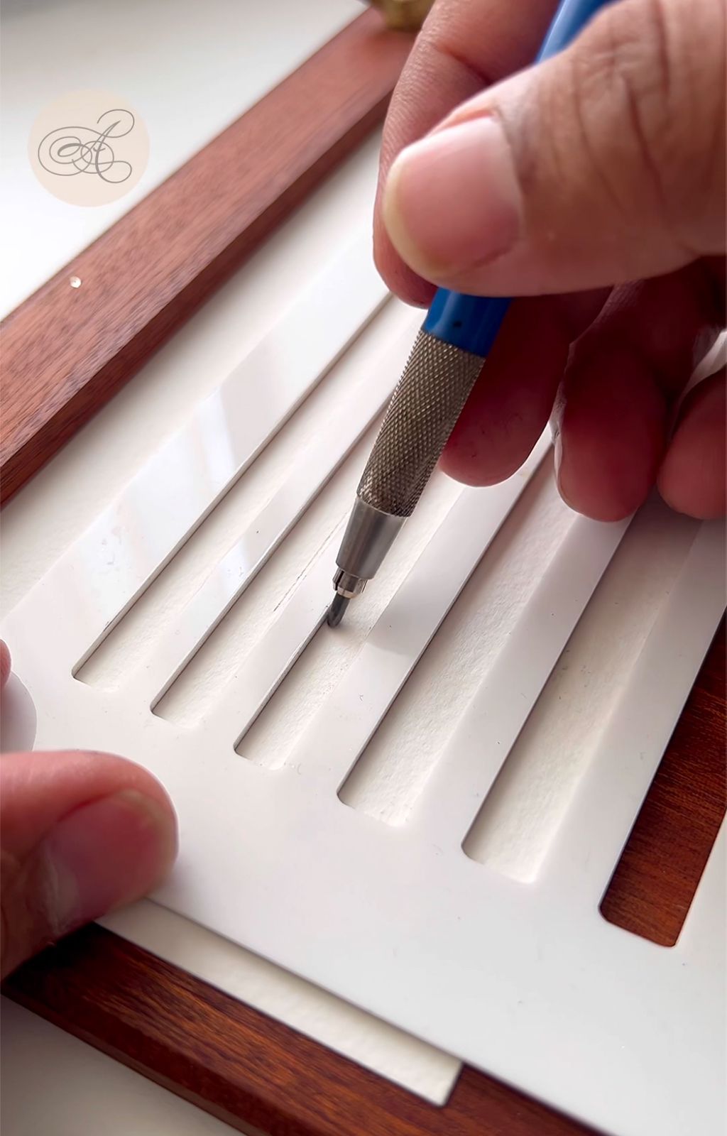 Spencerian stencil set - Oriandcalli