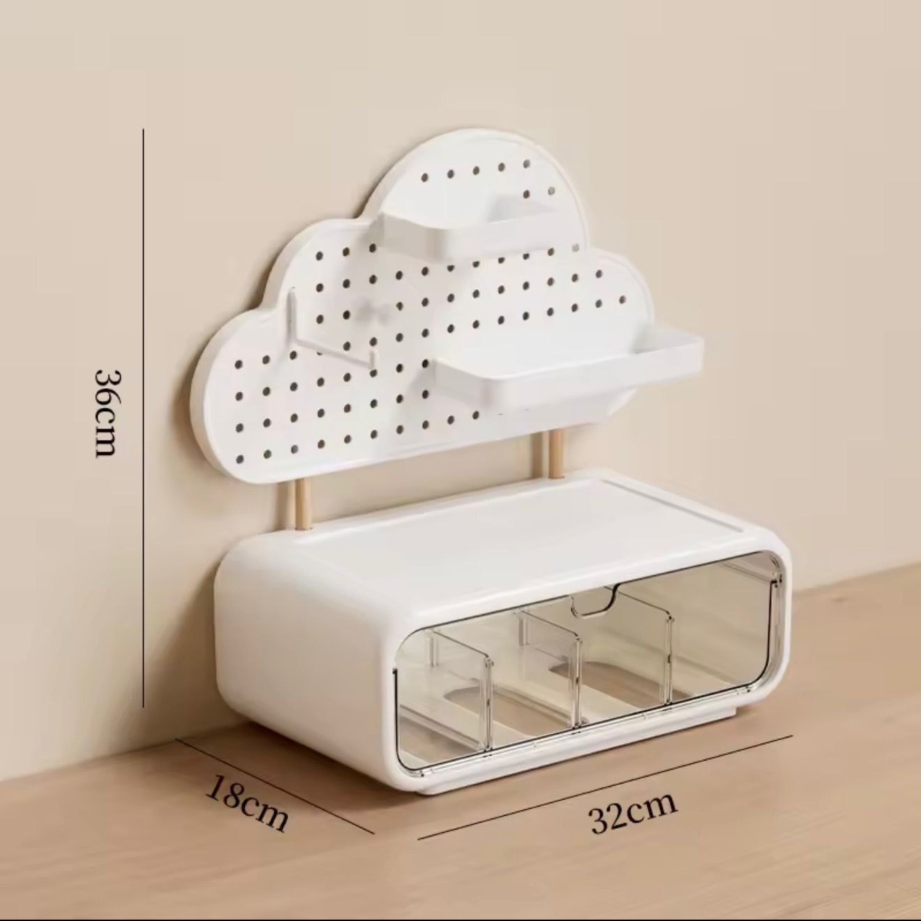 Storage Box With Drawer Cloud Shape