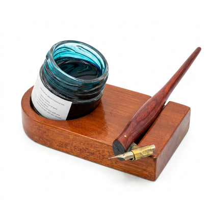 Calligraphy Inkwell with Pen Rest