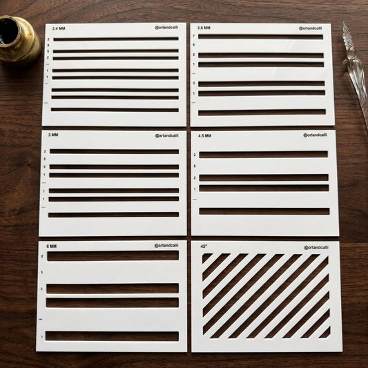 Gothic stencil set A5
