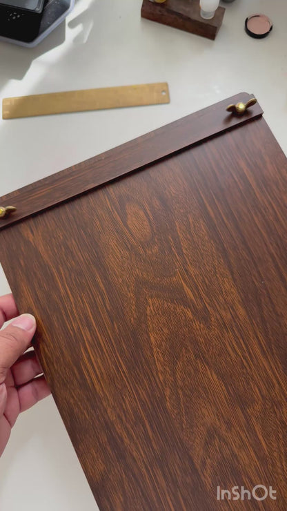 Wooden writing pad