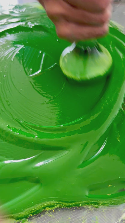 Watercolor green palette
