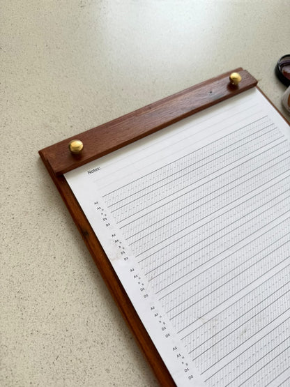 Wooden writing pad
